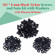 M5 * 8 mm Black Nylon Screws and Nuts Kit with Washers