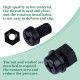 M6 * 10 mm Black Nylon Screws and Nuts Kit with Washers M6 * 10 mm Black Nylon Screws and Nuts Kit with Washers