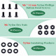M6 * 12 mm Black Nylon Screws and Nuts Kit with Washers M6 * 12 mm Black Nylon Screws and Nuts Kit with Washers