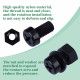M6 * 12 mm Black Nylon Screws and Nuts Kit with Washers M6 * 12 mm Black Nylon Screws and Nuts Kit with Washers