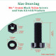 M6 * 15 mm Black Nylon Screws and Nuts Kit with Washers M6 * 15 mm Black Nylon Screws and Nuts Kit with Washers