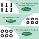 M6 * 15 mm Black Nylon Screws and Nuts Kit with Washers M6 * 15 mm Black Nylon Screws and Nuts Kit with Washers