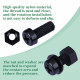 M6 * 15 mm Black Nylon Screws and Nuts Kit with Washers M6 * 15 mm Black Nylon Screws and Nuts Kit with Washers