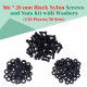 M6 * 20 mm Black Nylon Screws and Nuts Kit with Washers M6 * 20 mm Black Nylon Screws and Nuts Kit with Washers