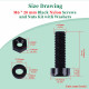 M6 * 20 mm Black Nylon Screws and Nuts Kit with Washers