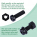 M6 * 20 mm Black Nylon Screws and Nuts Kit with Washers M6 * 20 mm Black Nylon Screws and Nuts Kit with Washers