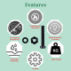 M6 * 35 mm Black Nylon Screws and Nuts Kit with Washers M6 * 35 mm Black Nylon Screws and Nuts Kit with Washers