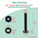M6 * 40 mm Black Nylon Screws and Nuts Kit with Washers M6 * 40 mm Black Nylon Screws and Nuts Kit with Washers