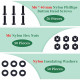 M6 * 40 mm Black Nylon Screws and Nuts Kit with Washers M6 * 40 mm Black Nylon Screws and Nuts Kit with Washers