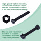 M6 * 40 mm Black Nylon Screws and Nuts Kit with Washers M6 * 40 mm Black Nylon Screws and Nuts Kit with Washers