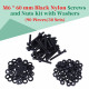 M6 * 60 mm Black Nylon Screws and Nuts Kit with Washers