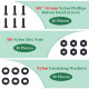 M8 * 30 mm Black Nylon Screws and Nuts Kit with Washers M8 * 30 mm Black Nylon Screws and Nuts Kit with Washers