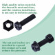 M8 * 30 mm Black Nylon Screws and Nuts Kit with Washers M8 * 30 mm Black Nylon Screws and Nuts Kit with Washers