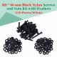 M8 * 80 mm Black Nylon Screws and Nuts Kit with Washers