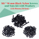 M8 * 90 mm Black Nylon Screws and Nuts Kit with Washers