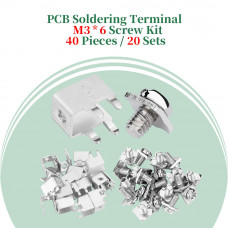 PCB Side Horizontal Type Soldering Terminals and M3 * 6 Phillips Screw with Square Spacer Kit PCB Side Horizontal Type Soldering Terminals and M3 * 6 Phillips Screw with Square Spacer Kit