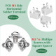 PCB Side Horizontal Type Soldering Terminals and M3 * 6 Phillips Screw with Square Spacer Kit PCB Side Horizontal Type Soldering Terminals and M3 * 6 Phillips Screw with Square Spacer Kit
