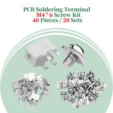 PCB Side Horizontal Type Soldering Terminals and M4 * 6 Phillips Screw with Square Spacer Kit PCB Side Horizontal Type Soldering Terminals and M4 * 6 Phillips Screw with Square Spacer Kit
