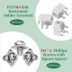 PCB Side Horizontal Type Soldering Terminals and M4 * 6 Phillips Screw with Square Spacer Kit PCB Side Horizontal Type Soldering Terminals and M4 * 6 Phillips Screw with Square Spacer Kit