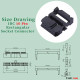 2.0 mm 2*5 Double Row 10 Pin IDC Rectangular Socket Connector FC Flat Female Terminal 3 Piece Set