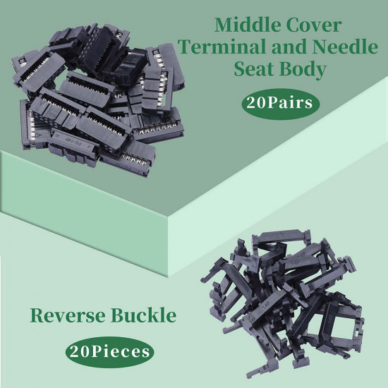 2.0 mm 2*7 Double Row 14 Pin IDC Rectangular Socket Connector FC Flat Female Terminal 3 Piece Set 2.0 mm 2*7 Double Row 14 Pin IDC Rectangular Socket Connector FC Flat Female Terminal 3 Piece Set
