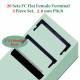 2.0 mm 2*13 Double Row 26 Pin IDC Rectangular Socket Connector FC Flat Female Terminal 3 Piece Set 2.0 mm 2*13 Double Row 26 Pin IDC Rectangular Socket Connector FC Flat Female Terminal 3 Piece Set
