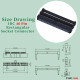 2.0 mm 2*20 Double Row 40 Pin IDC Rectangular Socket Connector FC Flat Female Terminal 3 Piece Set