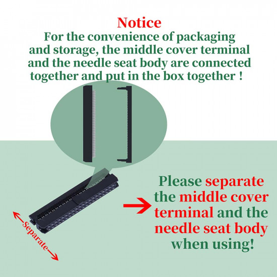 2.0 mm 2*20 Double Row 40 Pin IDC Rectangular Socket Connector FC Flat Female Terminal 3 Piece Set