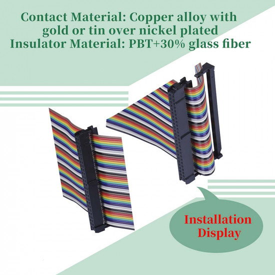 2.0 mm 2*25 Double Row 50 Pin IDC Rectangular Socket Connector FC Flat Female Terminal 3 Piece Set 2.0 mm 2*25 Double Row 50 Pin IDC Rectangular Socket Connector FC Flat Female Terminal 3 Piece Set
