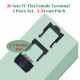 2.54 mm 2*3 Double Row 6 Pin IDC Rectangular Socket Connector FC Flat Female Terminal 3 Piece Set