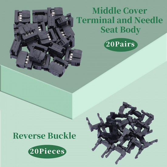 2.54 mm 2*3 Double Row 6 Pin IDC Rectangular Socket Connector FC Flat Female Terminal 3 Piece Set 2.54 mm 2*3 Double Row 6 Pin IDC Rectangular Socket Connector FC Flat Female Terminal 3 Piece Set