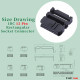 2.54 mm 2*6 Double Row 12 Pin IDC Rectangular Socket Connector FC Flat Female Terminal 3 Piece Set 2.54 mm 2*6 Double Row 12 Pin IDC Rectangular Socket Connector FC Flat Female Terminal 3 Piece Set