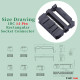 2.54 mm 2*7 Double Row 14 Pin IDC Rectangular Socket Connector FC Flat Female Terminal 3 Piece Set 2.54 mm 2*7 Double Row 14 Pin IDC Rectangular Socket Connector FC Flat Female Terminal 3 Piece Set