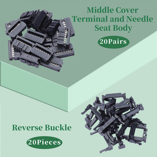 2.54 mm 2*7 Double Row 14 Pin IDC Rectangular Socket Connector FC Flat Female Terminal 3 Piece Set 2.54 mm 2*7 Double Row 14 Pin IDC Rectangular Socket Connector FC Flat Female Terminal 3 Piece Set