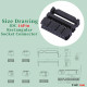 2.54 mm 2*8 Double Row 16 Pin IDC Rectangular Socket Connector FC Flat Female Terminal 3 Piece Set 2.54 mm 2*8 Double Row 16 Pin IDC Rectangular Socket Connector FC Flat Female Terminal 3 Piece Set