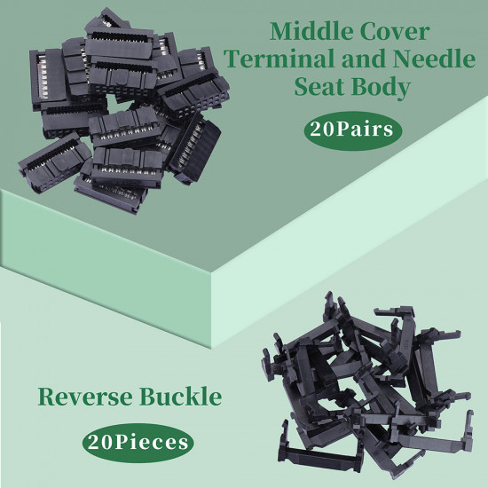 2.54 mm 2*8 Double Row 16 Pin IDC Rectangular Socket Connector FC Flat Female Terminal 3 Piece Set 2.54 mm 2*8 Double Row 16 Pin IDC Rectangular Socket Connector FC Flat Female Terminal 3 Piece Set