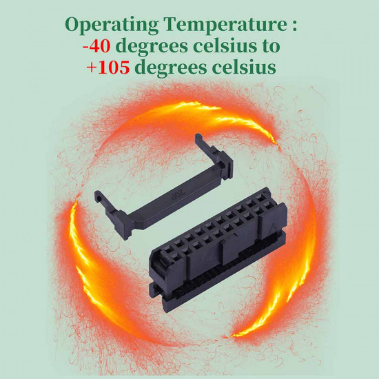 2.54 mm 2*10 Double Row 20 Pin IDC Rectangular Socket Connector FC Flat Female Terminal 3 Piece Set 2.54 mm 2*10 Double Row 20 Pin IDC Rectangular Socket Connector FC Flat Female Terminal 3 Piece Set