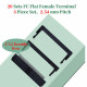 2.54 mm 2*12 Double Row 24 Pin IDC Rectangular Socket Connector FC Flat Female Terminal 3 Piece Set 2.54 mm 2*12 Double Row 24 Pin IDC Rectangular Socket Connector FC Flat Female Terminal 3 Piece Set