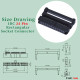 2.54 mm 2*12 Double Row 24 Pin IDC Rectangular Socket Connector FC Flat Female Terminal 3 Piece Set