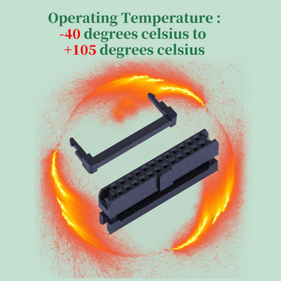 2.54 mm 2*12 Double Row 24 Pin IDC Rectangular Socket Connector FC Flat Female Terminal 3 Piece Set 2.54 mm 2*12 Double Row 24 Pin IDC Rectangular Socket Connector FC Flat Female Terminal 3 Piece Set