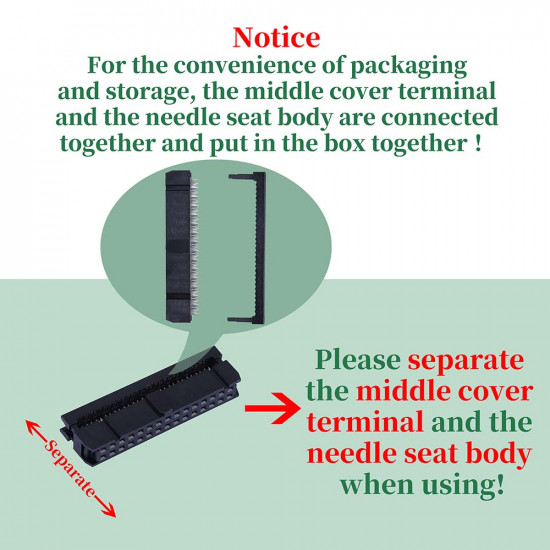 2.54 mm 2*15 Double Row 30 Pin IDC Rectangular Socket Connector FC Flat Female Terminal 3 Piece Set 2.54 mm 2*15 Double Row 30 Pin IDC Rectangular Socket Connector FC Flat Female Terminal 3 Piece Set