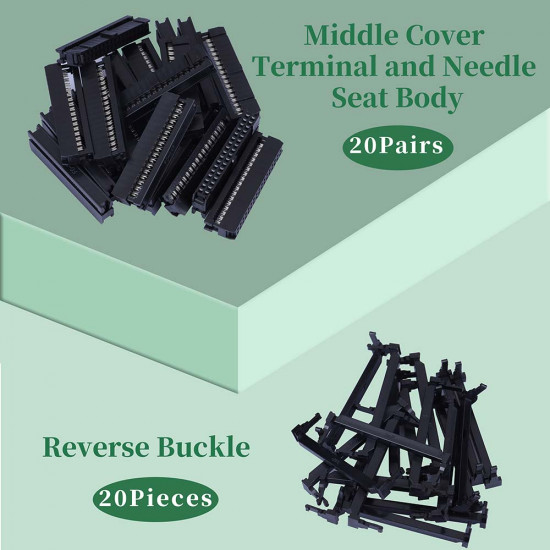 2.54 mm 2*17 Double Row 34 Pin IDC Rectangular Socket Connector FC Flat Female Terminal 3 Piece Set 2.54 mm 2*17 Double Row 34 Pin IDC Rectangular Socket Connector FC Flat Female Terminal 3 Piece Set