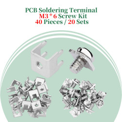 PCB Tapping Type Soldering Terminal and M3 * 6 Phillips Screw with Square Spacer Kit