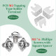 PCB Tapping Type Soldering Terminal and M3 * 6 Phillips Screw with Square Spacer Kit PCB Tapping Type Soldering Terminal and M3 * 6 Phillips Screw with Square Spacer Kit