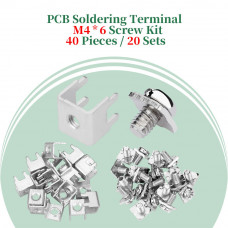 PCB Tapping Type Soldering Terminal and M4 * 6 Phillips Screw with Square Spacer Kit PCB Tapping Type Soldering Terminal and M4 * 6 Phillips Screw with Square Spacer Kit