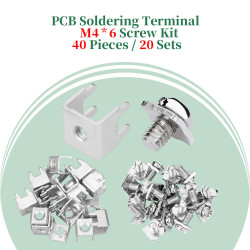 PCB Tapping Type Soldering Terminal and M4 * 6 Phillips Screw with Square Spacer Kit