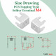 PCB Tapping Type Soldering Terminal and M4 * 6 Phillips Screw with Square Spacer Kit