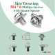 PCB Tapping Type Soldering Terminal and M4 * 6 Phillips Screw with Square Spacer Kit