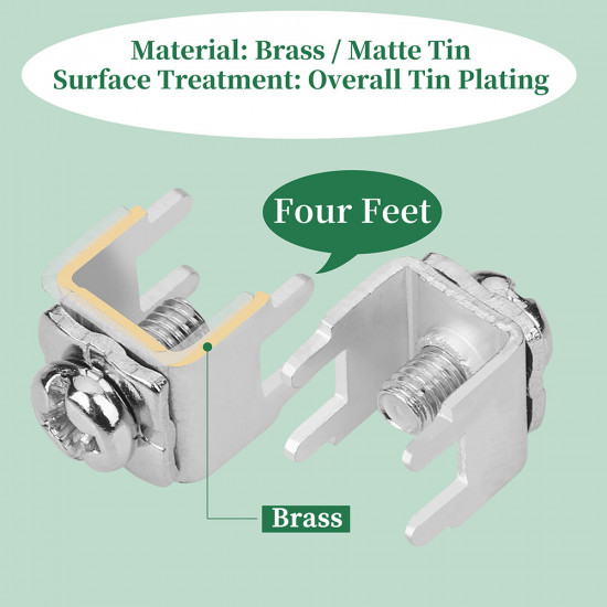 PCB Tapping Type Soldering Terminal and M4 * 6 Phillips Screw with Square Spacer Kit PCB Tapping Type Soldering Terminal and M4 * 6 Phillips Screw with Square Spacer Kit