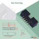 2.0 mm 2*5 Double Row 10 Pin IDC Box Header Connector Male Socket Terminal 2.0 mm 2*5 Double Row 10 Pin IDC Box Header Connector Male Socket Terminal